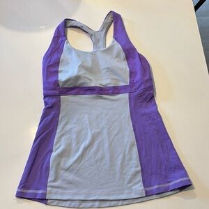 Two Color (Purple and Light Purple) Lululemon Tank